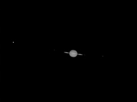 Фотография Сатурна и его спутников