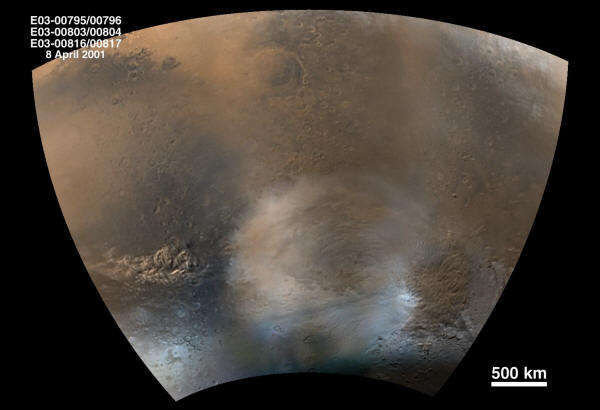 Пылевые бури на Марсе